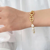 Minimalis Natural Freshwater Pearl Bracelet for Women Wedding Gift