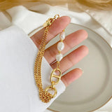 Minimalis Natural Freshwater Pearl Bracelet for Women Wedding Gift