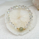 Geometric Natural Hetian Jade Crystal Bracelet for Women