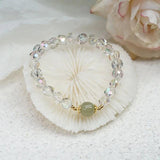 Geometric Natural Hetian Jade Crystal Bracelet for Women