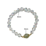 Geometric Natural Hetian Jade Crystal Bracelet for Women