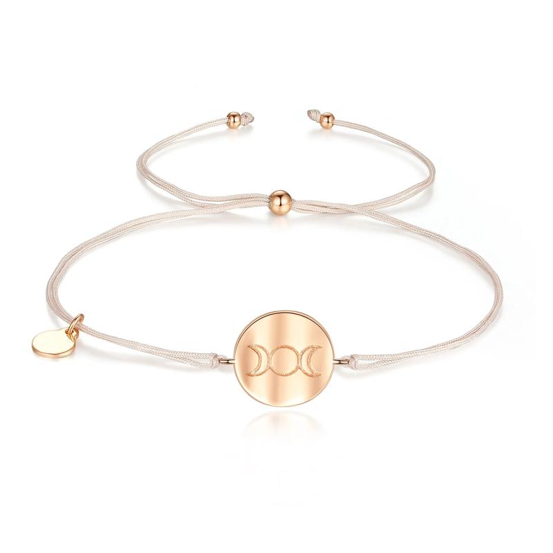 925 Silver Hamsa Tree of Life Bracelet Lucky Rope Bracelet