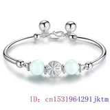 Chalcedony Gemstone Bracelet with Zircon Charm