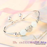 Chalcedony Gemstone Bracelet with Zircon Charm