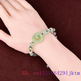 Jade Flower Bracelets Stone Man Bangle Bangles Chinese Jewelry