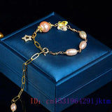 Yellow Gemstone Beads 925 Silver Bracelet Men's Bangle