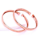 14K Rose Classic Glossy Bracelet Light Chinese Style Jewelry Gift