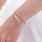 14K Rose Classic Glossy Bracelet Light Chinese Style Jewelry Gift