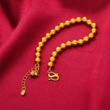 24KT Calabash Beads Chain Bracelet Gift