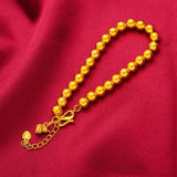 24KT Calabash Beads Chain Bracelet Gift