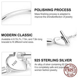 925 Silver Heart T-Bar Snake Chain Bracelet for Women
