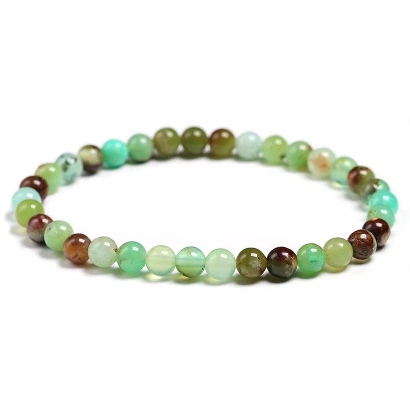 Australian Jade Stone Beaded Bracelet with Charms