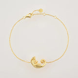 925 Silver Chameleon Motif Bracelet Bangle Women Chain Jewelry Gift