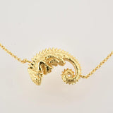 925 Silver Chameleon Motif Bracelet Bangle Women Chain Jewelry Gift