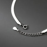 925 Silver Sparkling Snake Chain Bracelet Adjustable Fine Jewelry
