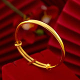24KT Resizable Bracelet Bangle for Woman Gift