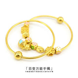 BR55 24KT Bracelet Bangle Hot Woman Girl Birthday Wedding Gift