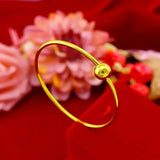 BR55 24KT Bracelet Bangle Hot Woman Girl Birthday Wedding Gift