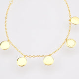 925 Sterling Silver Charm Coins Chain Bracelet Women Jewelry