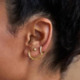 925 Silver Evil Eye Snake Hamsa Stud Earring CZ Zircon