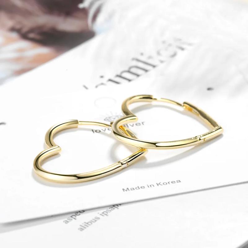 925 Silver Round Earring Buckle Match Style Earrings Women Fine Jewelry