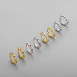 925 Silver Round Earring Buckle Match Style Earrings Women Fine Jewelry