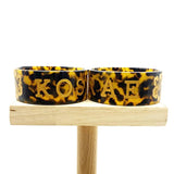 Tortoiseshell Cuff Bangles with Flowers - Island Names Bracelets