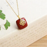 Sterling Silver Hetian Jade Money Bag Pendant Necklace