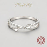Genuine 925 Sterling Silver Heart Rings for Women