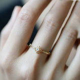 925 Sterling Silver Zircon Snowflake Stacking Rings for Women