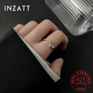 925 Silver Triangle Adjustable Ring Minimalist Jewelry