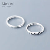 925 Silver Crystal Geometric Round Stackable Couple Rings