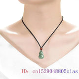 Burmese Jade Gourd Pendant Green Amulet Carved Men Vintage Emerald Jadeite