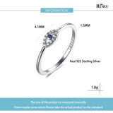 925 Silver Lucky Eye Ring CZ Wedding Rings Women Turkey Jewelry Christmas