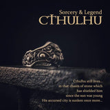 Cthulu Ring 925 Sterling Silver Adjustable Dark Magic Myth Ornament