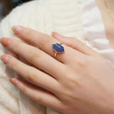 Retro Marquise Lapis Lazuli Ring for Women
