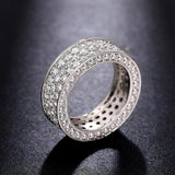 Lab Diamond Ring 925 Silver Party Wedding Band Rings for Women Men