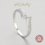 Guardian Wings Ring 925 Sterling Silver Clear Zircon for Women