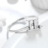 Gemini Constellation Ring 925 Sterling Silver Zirconia Vintage Fine Jewelry
