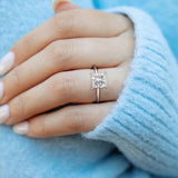 925 Silver Sparkling CZ Zircon Rings for Women Wedding