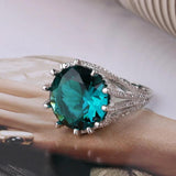 YaYI Princess Cut 16*16mm Zircon Silver Wedding Party Ring