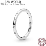 925 Sterling Silver Flower Shell Couple Ring Wedding Gift