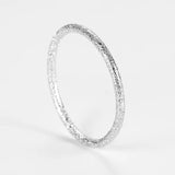 925 Silver Thin Ring Rose Dazzling Polish Ladies Stackable Fine Jewelry
