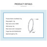 925 Silver Thin Ring Rose Dazzling Polish Ladies Stackable Fine Jewelry