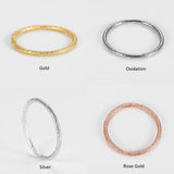 925 Silver Thin Ring Rose Dazzling Polish Ladies Stackable Fine Jewelry