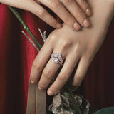 925 Sterling Silver Flower Lucky Rings for Women Jewelry