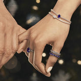 925 Sterling Silver Flower Lucky Rings for Women Jewelry