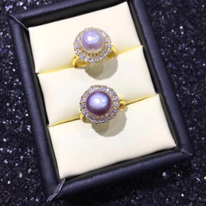 925 Sterling Silver Freshwater Pearl Ring for Women