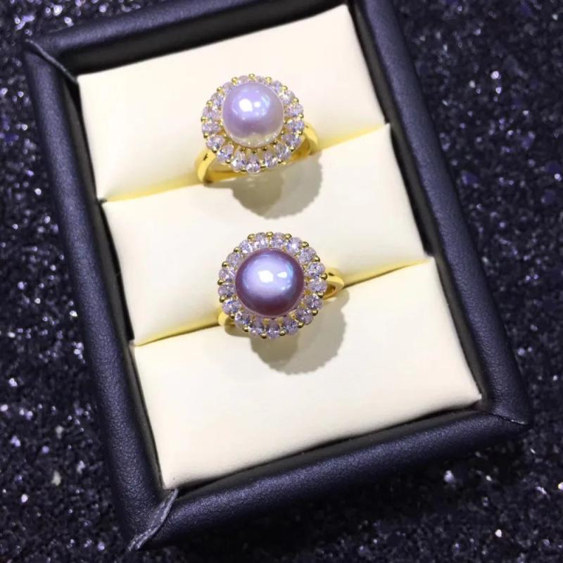 925 Sterling Silver Freshwater Pearl Ring for Women