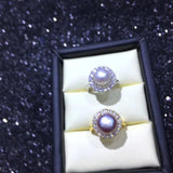 925 Sterling Silver Freshwater Pearl Ring for Women